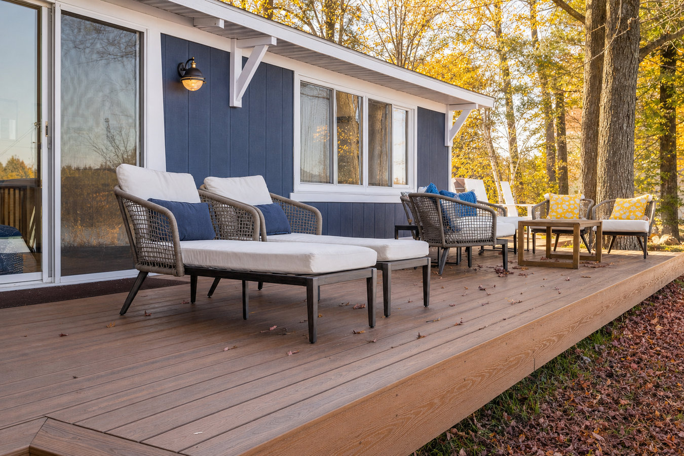 Composite deck installation in Visalia, CA