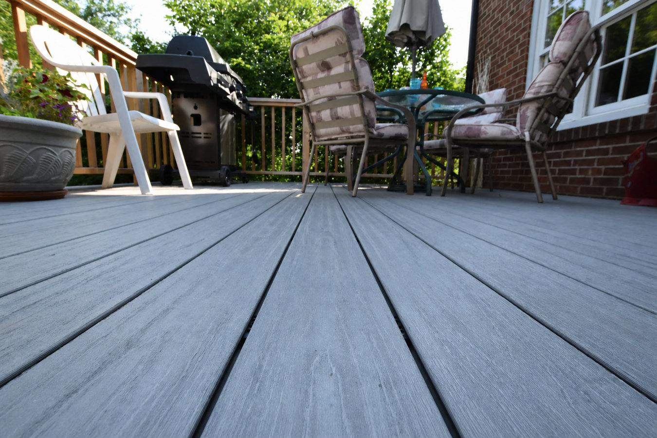 Trex deck installation