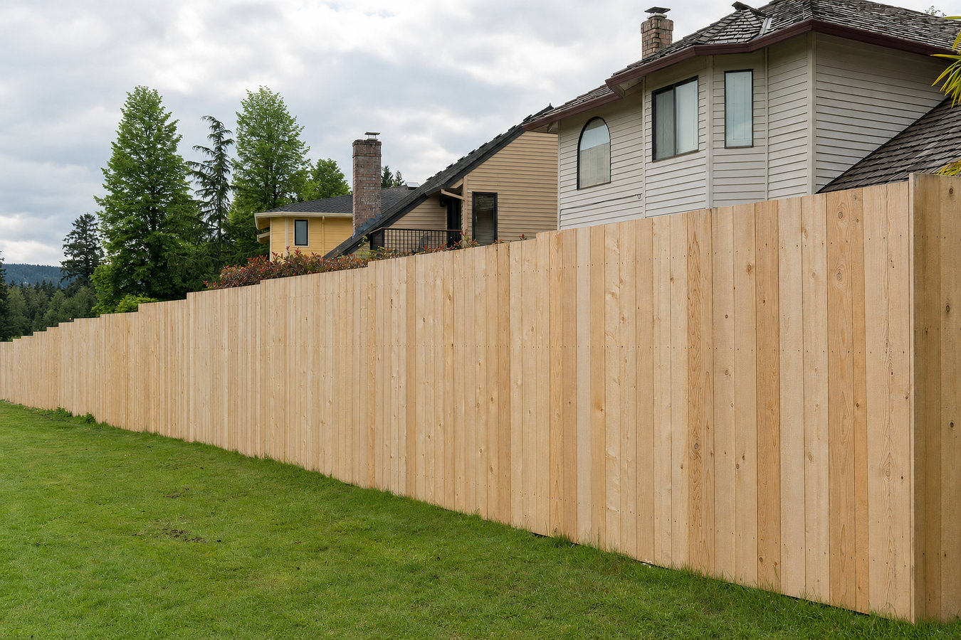Wood and privacy fence installation
